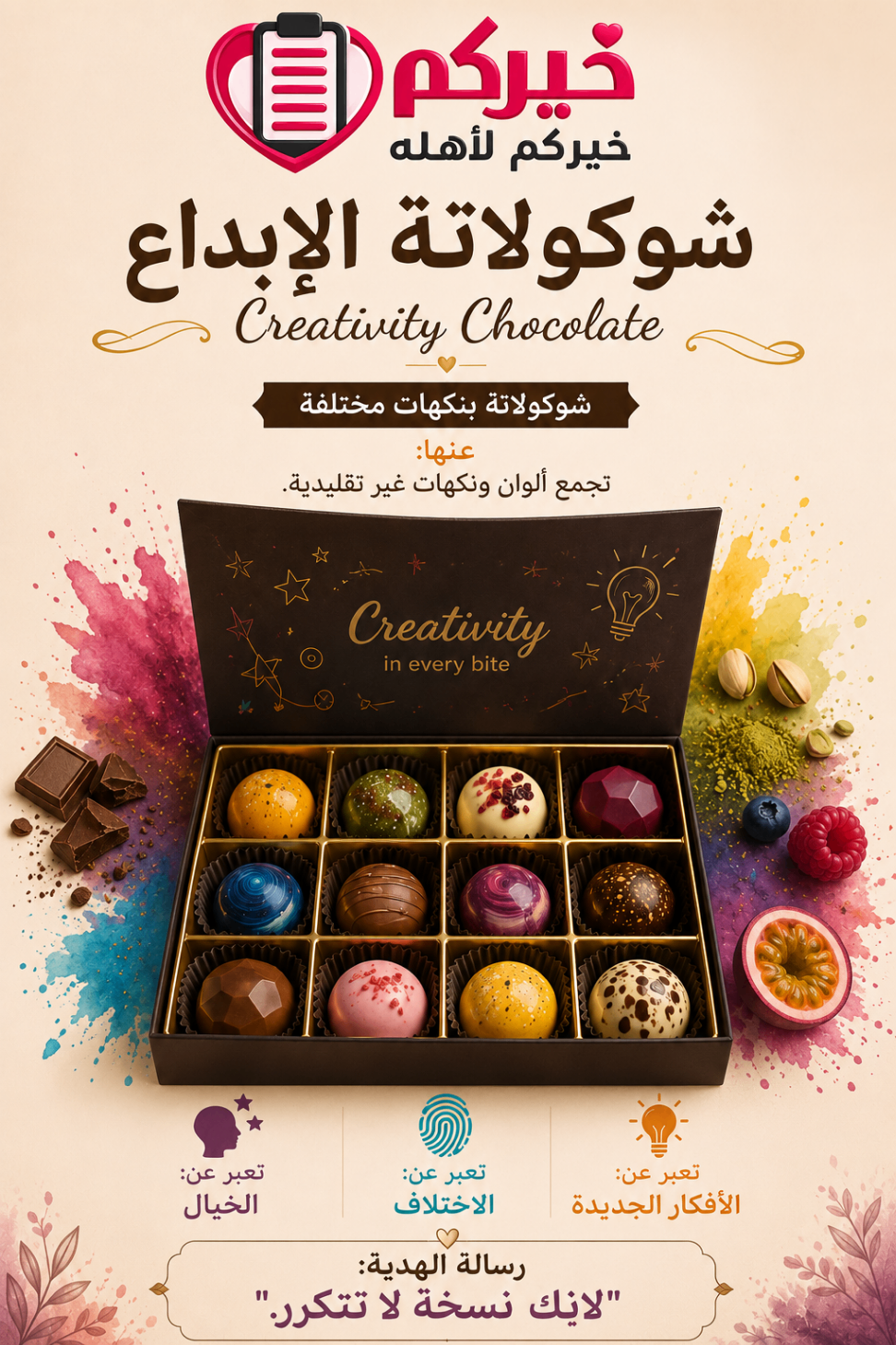 شوكولاتة الإبداع